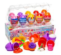GirlZone Egg-Citing Squishy Fidget Toys, 10 Surprise Eggs with Cloud Slime and Unicorn Slime Set, Gift-Ready Squishy Balls Kit