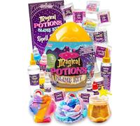 GirlZone Magic Potion Slime Kit Age 7+, Spellbinding Slime Making Kit to Make 6 Magic Slime Potions and Glow in the Dark Slime, Fun Halloween Gifts for Kids