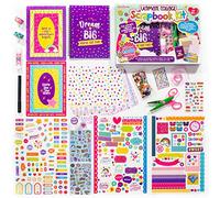 GirlZone Ultimate Collage Scrapbook Kit, Includes Scrapbook Stickers and Fun Scrapbook Accessories to Make an Amazing 40-Page Photo Album Scrapbook