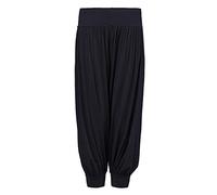 GirlzWalk ® Girls Kids Dance Full Length Plain Harem Hareem Trousers Pants Age 5-13 Years Old (Black, 7/8 YEARS Old)