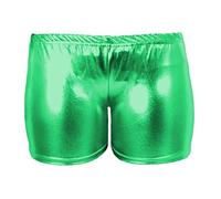 GirlzWalk Low Rise Cheeky Metallic New Red and Blue Cosplay Booty Shorts (SM/UK 8-10, Hot Pants Jade Green)