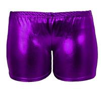 GirlzWalk Low Rise Cheeky Metallic New Red and Blue Cosplay Booty Shorts (SM/UK 8-10, Hot Pants Purple)