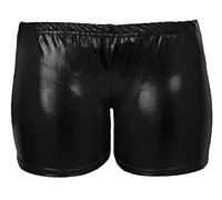 GirlzWalk Low Rise Cheeky Metallic New Red and Blue Cosplay Booty Shorts (XL/UK 16-18, Hot Pants Black)