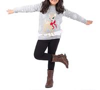 GirlzWalk ® New Children Girls Boy Xmas Baby Deer Bambi Sweater Novelty Christmas Knitted Kids Jumper (Silver Grey, 11-12 Years Old)