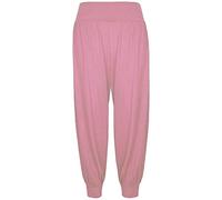 GirlzWalk New Ladies Full Length Hareem ALI Baba Harem Pants Women Baggy UK Leggings Harem Trouser (Baby Pink, X-Large = UK 16-18)