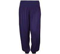GirlzWalk New Ladies Full Length Hareem ALI Baba Harem Pants Women Baggy UK Leggings Harem Trouser (Navy Blue, X-Large = UK 16-18)
