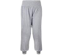 GirlzWalk New Ladies Full Length Hareem ALI Baba Harem Pants Women Baggy UK Leggings Harem Trouser (Silver Grey, X-Large = UK 16-18)