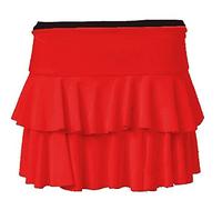 GirlzWalk ® New Ladies Girls Plain Printed Sexy RARA Mini Skirt Women Fluorescent Club Party Short Skirt Red