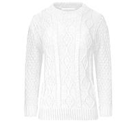 GirlzWalk® New Ladies Women Diamond Cable Knit Long Sleeve Knitted Crew Neck Jumper Sweater Pullover Top