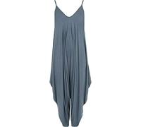 GirlzWalk Women Lagenlook Cami Strappy Baggy Harem Jumpsuit Dress (XXL/UK Size 20-22, Denim Blue)