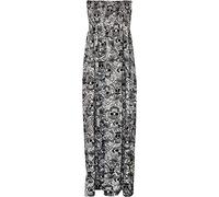 Girlzwalk Women Sheering Floral Print Long Maxi Dress Plus Size 4-22, Small Skull Face, 20-22