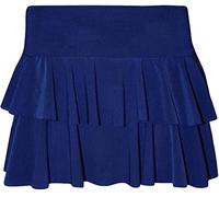 GirlzWalk Women's Beautiful Neon RARA Flared Hot Mini Skort Ladies Layered Frill Stretch Short Skirt (Blue, XL 16-18)