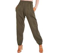 GirlzWalk Women's Fleece Casual Oversized Jogging Two Pockets Joggers Tracksuit Bottoms Ladies Jog Pants (Khaki, XX-Large = UK 20-22)