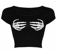 GirlzWalk® Womens Haloween Bones Skeleton Print Legging - Ladies Spooky Party Costume Plus Size UK 8-26