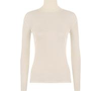 GirlzWalk® Women's Polo Roll Neck Ribbed Long Sleeve Turtle Neck Jumper - Ladies Plain Mockneck Casual Top (Cream, 12-14)