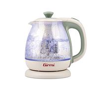 Girmi BL4105 Tisaniera Electric Kettle & Teapot SMALL 1 Litre Glass 1100 W Cream-Green