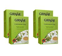 Girnar Cardamom Tea Bags 10 Single Serve Sachets (Pack of 4) - Instant Premix with Cardamom (Elaichi) Chai - Made With Natural Tea Extract And A Mixture Of Aromatic Indian Spices