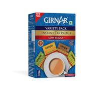 Girnar Instant Tea Premix Low Sugar Variety Pack, 15 Sachets