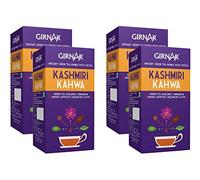 Girnar Kashmiri Kahwa 5 Single Serve Sachet(Pack of 4)- Instant Green Tea Premix With Spices Bags- Spiced With Richness Of Saffron, Cardamom & Almond- Chai with Delicious Taste, Aroma & Health Benefit