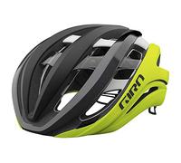 Giro Aether Spherical Men's Helmet Matte Black Fade/Highlight Yellow, L