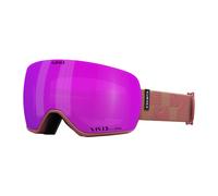 Giro Article II Ski Goggles - Snowboard Goggles for Men Women and Youth - Dusty Rose Linocut Strap with Vivid Pink/Vivid Infrared Lenses