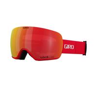 Giro Article II Ski Goggles - Snowboard Goggles for Men Women and Youth - Red/Black Thirds Strap with Vivid Ember/Vivid Infrared Lenses
