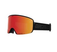 Giro Axis Asian Fit Ski Goggles - Snowboard Goggles for Men, Women, Youth - Black Stacked - Vivid Ember & Vivid Infrared