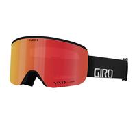 Giro Axis Ski Goggles - Snowboard Goggles for Men - Black Wordmark Strap with VIVID Ember/VIVID Infrared Lenses