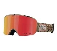 Giro Axis Ski Goggles - Snowboard Goggles for Men - Green Surplus Strap with VIVID Ember/VIVID Infrared Lenses
