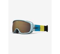 Giro Buster Blocks Goggles Light Blue with Amber Rose Lens Kids