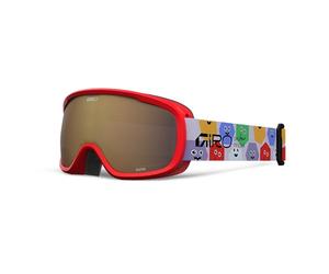 Giro Buster Faces - AR40 Goggle, Mid-Sized Frames, Cylindrical Injection-Molded Lens, Expansion View Technology, Triple-Layer Face Foam, Microfleece Comfort, Rose Accent, Size: OS