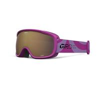 Giro Buster Flow - AR40 Youth Ski Goggles, Cylindrical Lens, Expansion View Technology, Triple-Layer Face Foam, Microfleece Comfort, Wind & Cold Protection, Color: Purple with Rose Accent, Size: OS