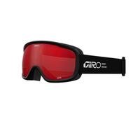 Giro Buster Kids Ski Goggles - Snowboard Goggles for Youth, Boys, Girls - Black Stacked - Amber Scarlet