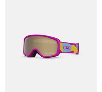 Giro Buster Kids Ski Goggles - Snowboard Goggles for Youth, Boys & Girls - Pink Geo Camo Strap with Amber Rose Lens