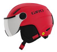 Giro Buzz MIPS Toddler Ski Helmet - Snowboard Helmet with Integrated Goggle Shield/Visor - Matte Bright Red - XS (48.5-52cm)