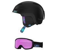 Giro Ceva Combo Pack Ski Helmet - Snowboarding Helmet with Matching Goggles Matte Black Chroma Dot/Moxie Dot S (52-55.5cm)