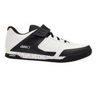 Giro Chamber III Mountain Bike Trail Shoe, SPD-Compatible, Lightweight Microfiber Upper, Velcro Strap & Laces, Sensor Rubber Outsole, Clipless-Compatible DH Plate, Color: Black, Size: 43.5