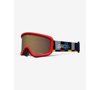Giro Chico 2.0 Toddler Ski Goggles - Snowboard Goggles for Kids, Boys & Girls 2-4 - Black Blocks - Amber Rose