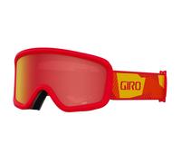 Giro Chico 2.0 Toddler Ski Goggles - Snowboard Goggles for Kids Boys and Girls - Red Geo Camo Strap with Amber Scarlet Lens