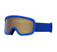 Giro Chico 2.0 Toddler Ski Goggles - Snowboard Goggles for Kids Boys and Girls - Trim Blue Solar Flair Strap with Amber Rose Lens