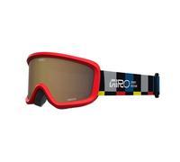Giro Chico 2.0 Toddler Ski Goggles - Snowboard Goggles for Kids, Boys & Girls 2-4 - Black Blocks - Amber Rose