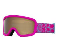 Giro Chico 2.0 Toddler Ski Goggles - Snowboard Goggles for Kids Boys & Girls 2-4 - Pink Bloom Strap with Amber Rose Lens