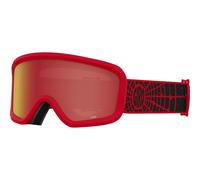 Giro Chico 2.0 Toddler Ski Goggles - Snowboard Goggles for Kids Boys & Girls 2-4 - Red Solar Flair Strap w/Amber Rose Lens