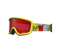 Giro Chico 2.0 Toddler Ski Goggles - Snowboard Goggles for Kids, Boys & Girls 2-4 - Yellow Robot - Amber Scarlet
