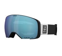 Giro Comp Ski Goggles - Snowboard Goggles for Men and Women - Black/White Twin Topo Strap with Vivid Royal/Vivid Infrared Lenses