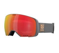 Giro Comp Ski Goggles - Snowboard Goggles for Men and Women - Carbon Vista View Strap with Vivid Ember/Vivid Infrared Lenses