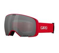 Giro Comp Ski Goggles - Snowboard Goggles for Men and Women - Red/Black Thirds Strap with Vivid Onyx/Vivid Infrared Lenses