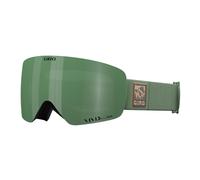 Giro Contour RS Ski Goggles - Snowboard Goggles for Men Women and Youth - Hedge Green Vista View Strap with Vivid Envy/Vivid Infrared Lenses