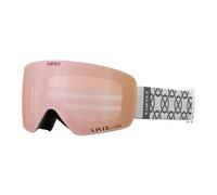 Giro Contour RS Ski Goggles - Snowboard Goggles for Men Women and Youth - White Monogram Strap with Vivid Rose Gold/Vivid Infrared Lenses