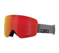 Giro Contour Ski Goggles - Snowboard Goggles for Men & Women - Grey Wordmark Strap with VIVID Ember/VIVID Infrared Lenses